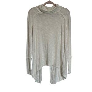 We The Free Tunic Top Cowl Neck Long Sleeve Ivory White Size S.